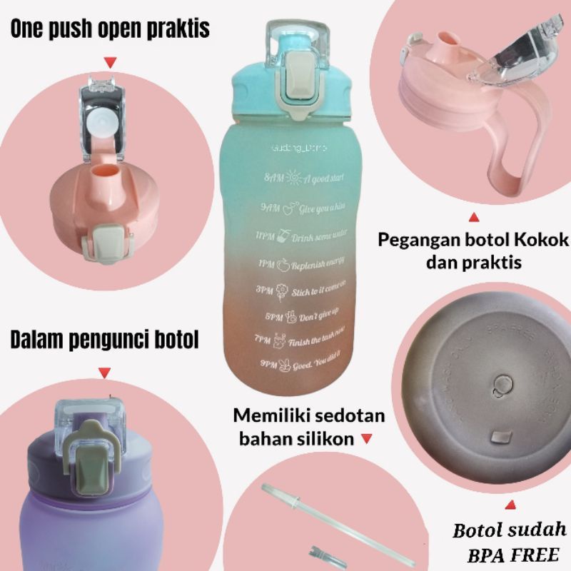 Botol Euro 2 Liter /  Botol Gradasi Euro / Botol Gradasi 2 Liter / Botol Euro