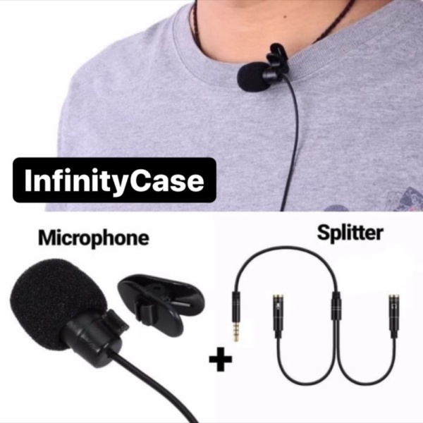 Unik Jack Aux Mic Murah On Audio and Splitter Clip Microphone 3.5MM