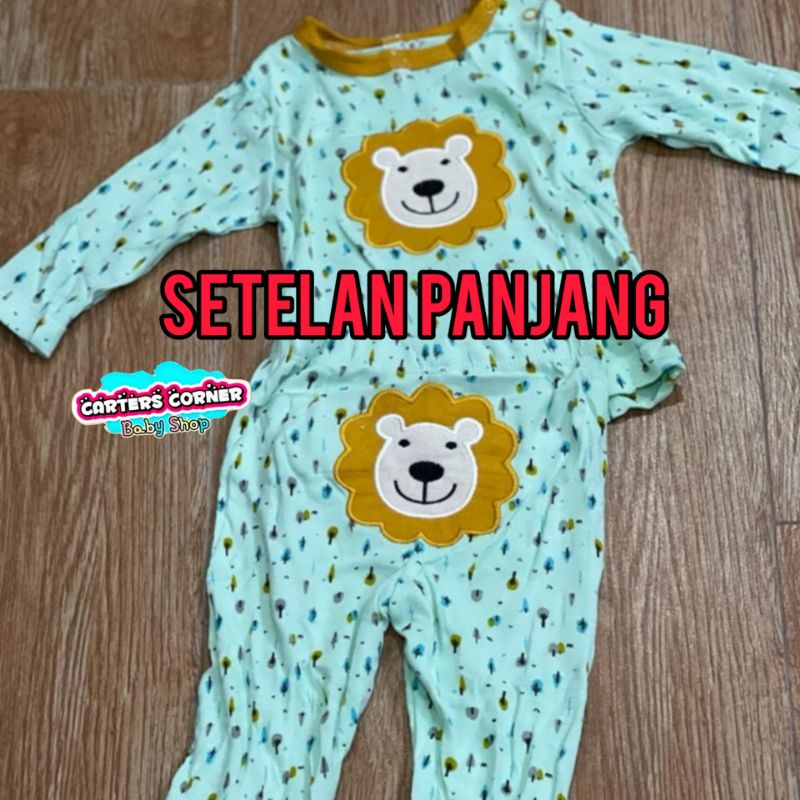 PROMO...BLUEFLY SIZE 3- 24 M ISI 2 SET SETELAN BAJU BAYI TANGAN PANJANG + CELANA PANJANG / 2 SET SETELAN BAJU BAYI TANGAN KUTUNG + CELANA PENDEK BLUEFLY SETELAN OBLONG SINGLET KUTUNG