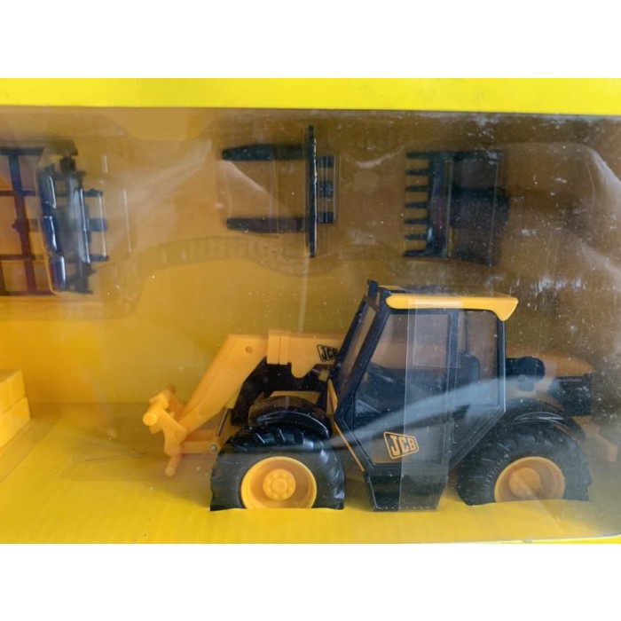 Britains 1/32 JCB 526S Loadall Complete Shovel-Forklift-Bale Lift