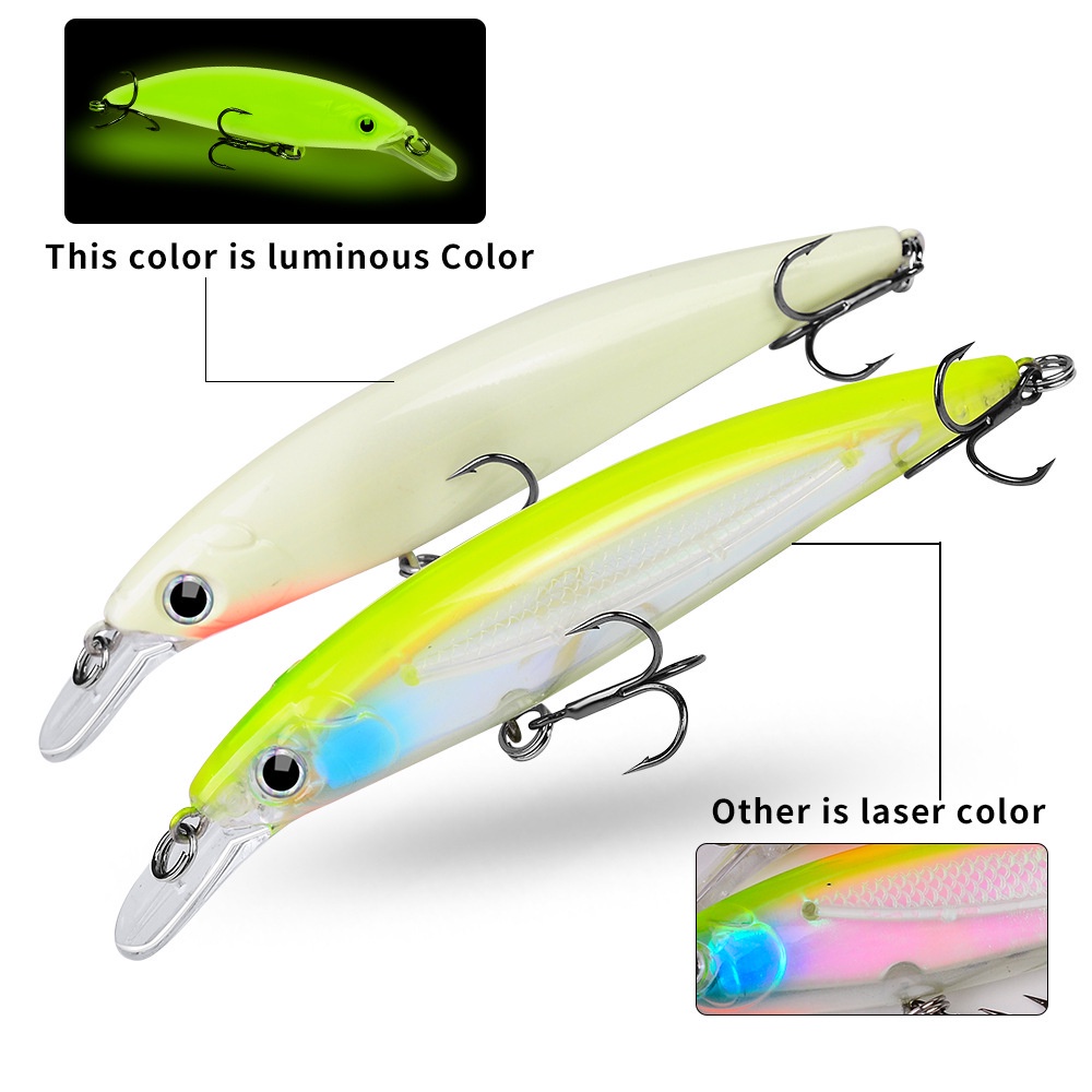 PROBEROS Umpan Pancing Lure Minnow 9cm/7g - 11cm/14g Luminous Bionic MN057