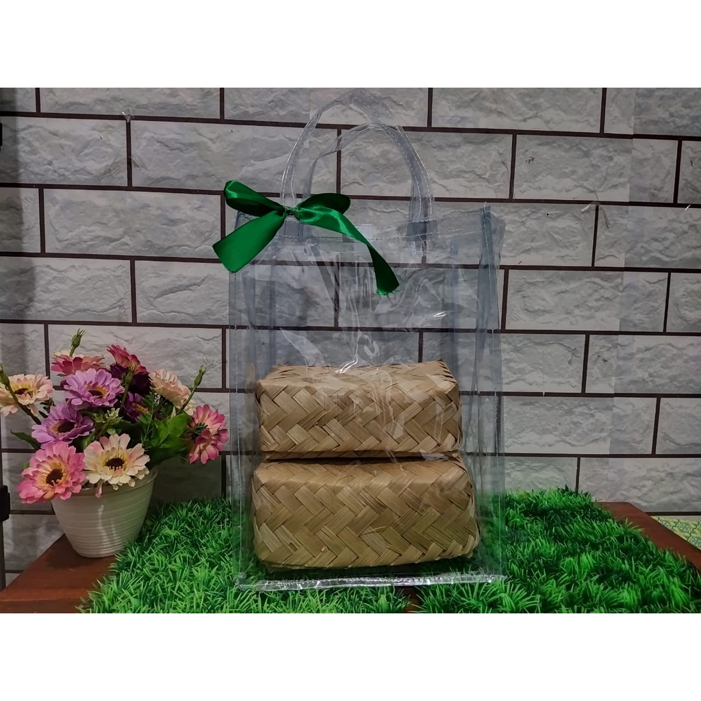 TAS FULL MIKA MUAT BOX NASI UKURAN ALAS 20X20/SOUVENIR AQIQOH/SOUVENIR HAJI/SOUVENIR UMROH