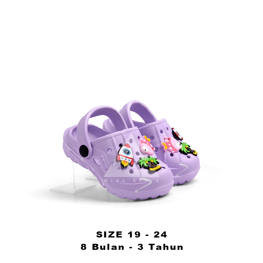 Sandal Anak Perempuan Nakata jibbits Lucu size 19-24 - Andrian