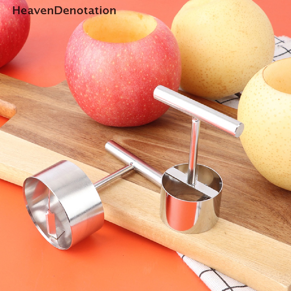 [HeavenDenotation] Stainless Steel Penarik Inti Besar Penggali Lubang Inti Buah Gadget Dapur HDV