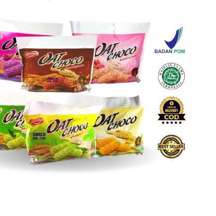 

✩ NARAYA OAT CHOCO 400g / Naraya Oat Choco Vanilla Chocolate Pandan Green Tea Sweet Potato Strawberry 400g /Naraya Oat Choco Netto 400 gr (Isi 40 pcs x @10gr) ✫