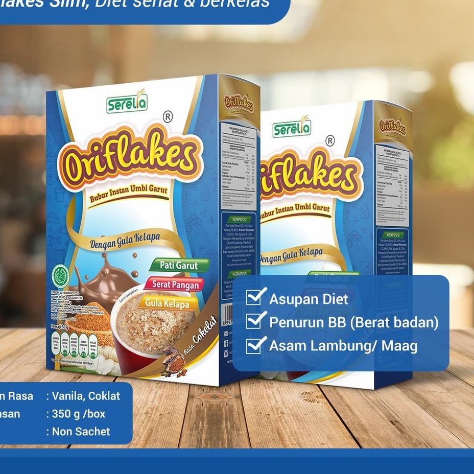 

♚ Oriflakes Sereal Umbi Garut Slim Diet Asam Lambung Natural Super Food ➫