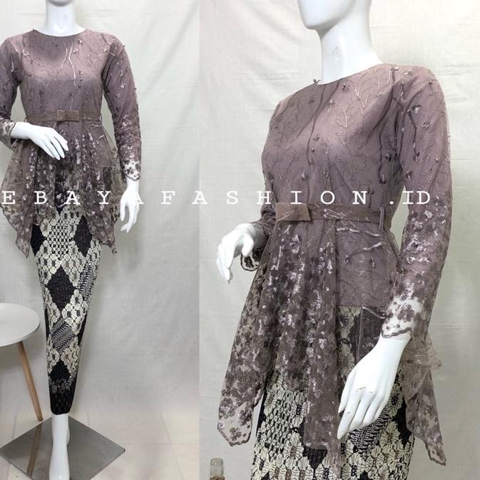 ✻ Kebaya Modern / Stelan Kebaya brukat / Kebaya remaja kekinian / Kebaya brokat / Atasan Kebaya Bruk