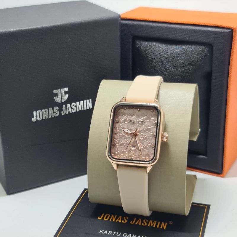 Jam Tangan Fashion Wanita Analog Jonas Jasmin 2238 Rubber Original