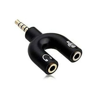SPLITTER Y FLECO ORIGINAL Audio Splitter U Shape Mic - Speaker - Aux - Vlog Premium Quality  [Suppor