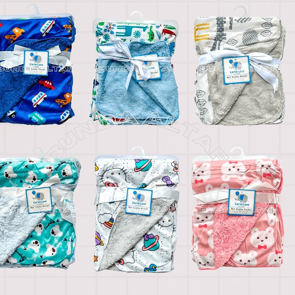 Super Aman Selimut Bayi Double Fleece Import / Selimut Bayi Lembut [ Bunda Altaf ]