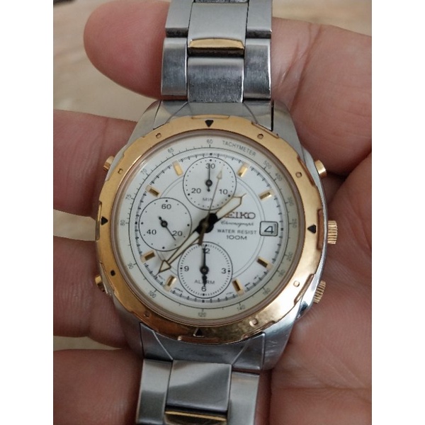 SEIKO 7T32 chrono Jam Tangan Pria second 551