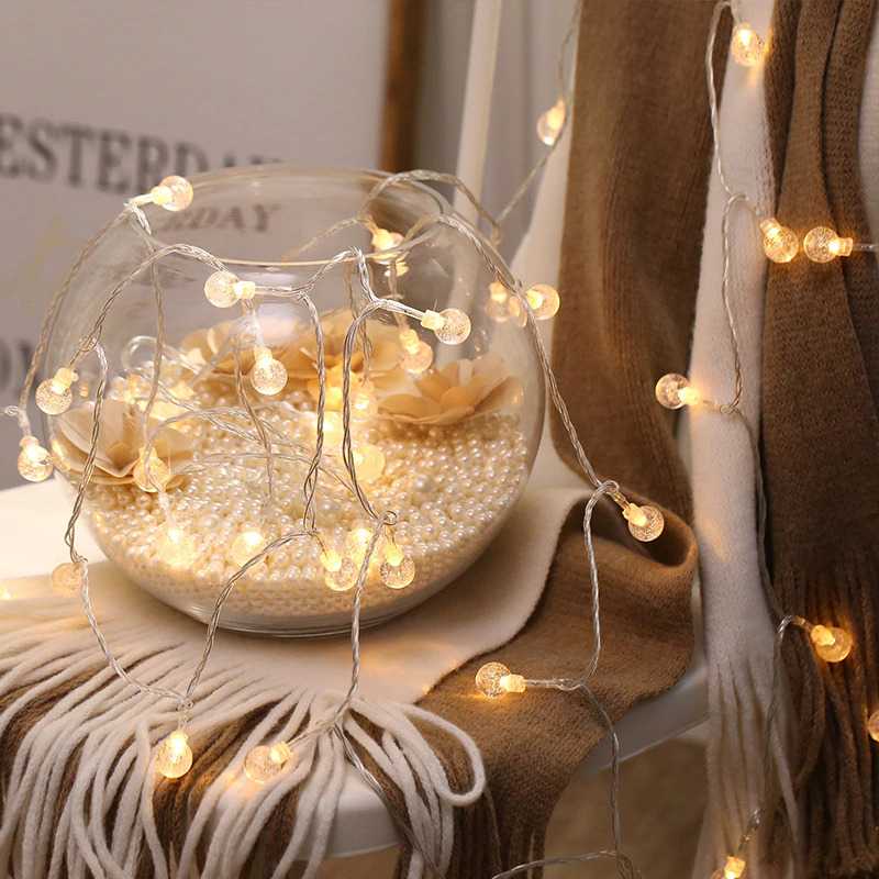 (BISA COD) FTIHSHP Goodland Lampu Hias String Lights Cherry Ball Fairy Warm White 5 Meter - LY20W