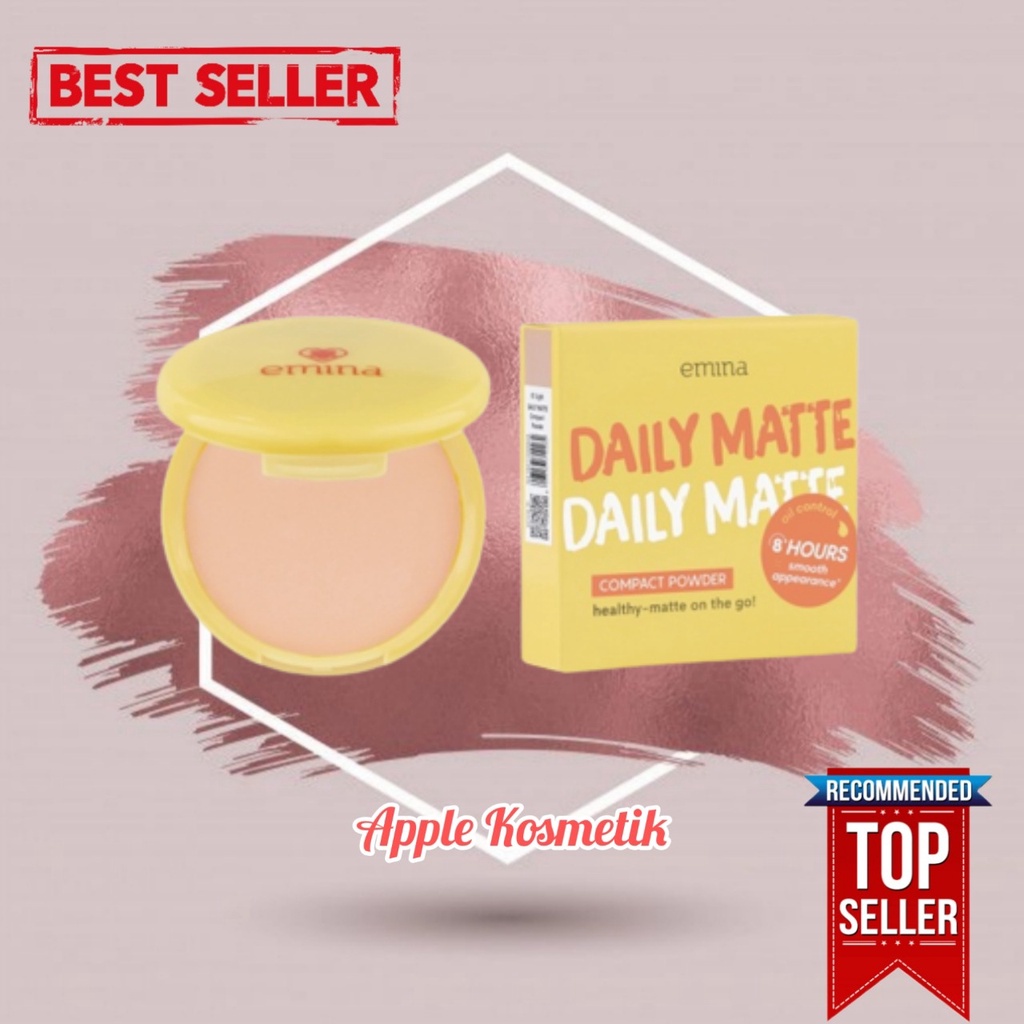 EMINA Daily Matte Compact Powder 11g - Apple_Kosmetik