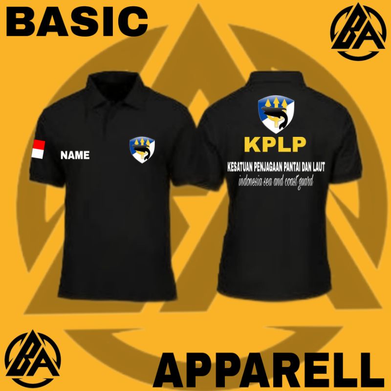 BAJU POLO SHIRT PENDEK PRIA/WANITA KPLP /BAJU COAST GUARD INDONESIA
