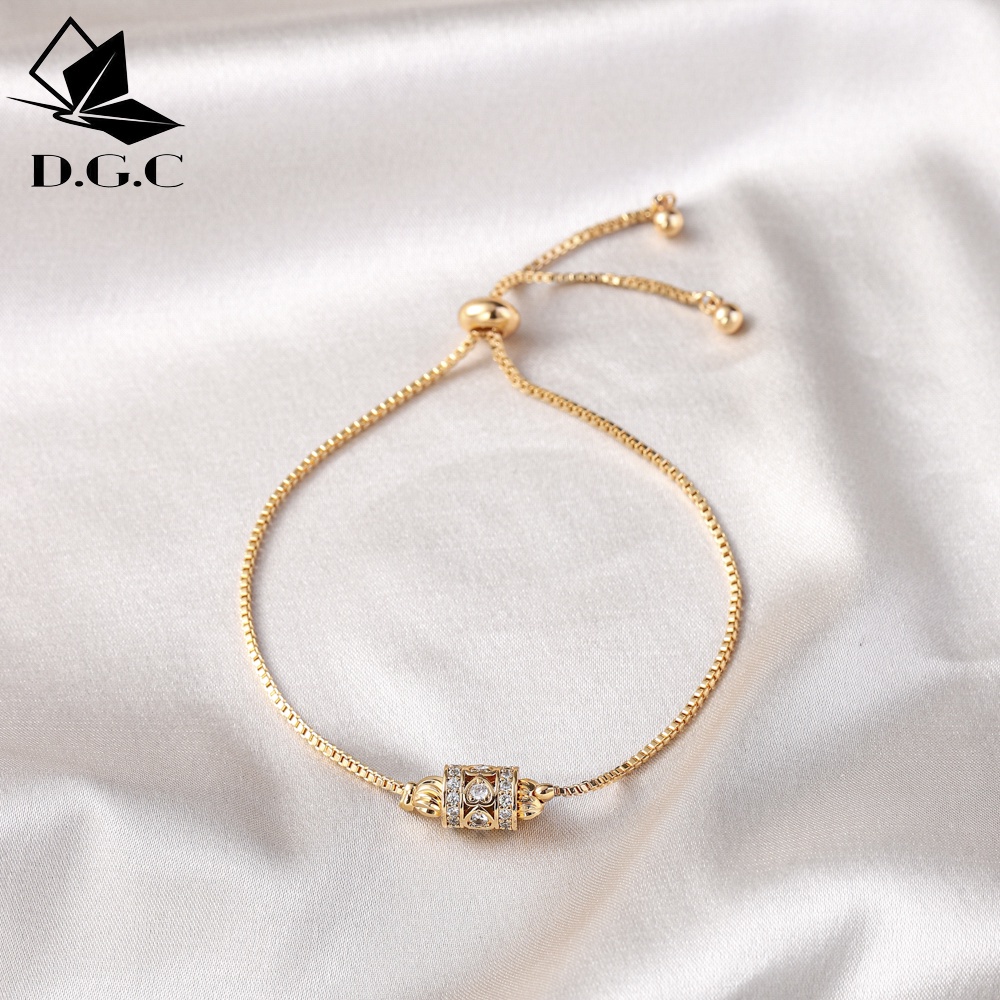 ♥️✅COD✨Gelang Rantai Titanium Wanita Aesthetic Korean Style Perhiasan Emas Fashion Aksesoris Gelang Serut Mewah D350