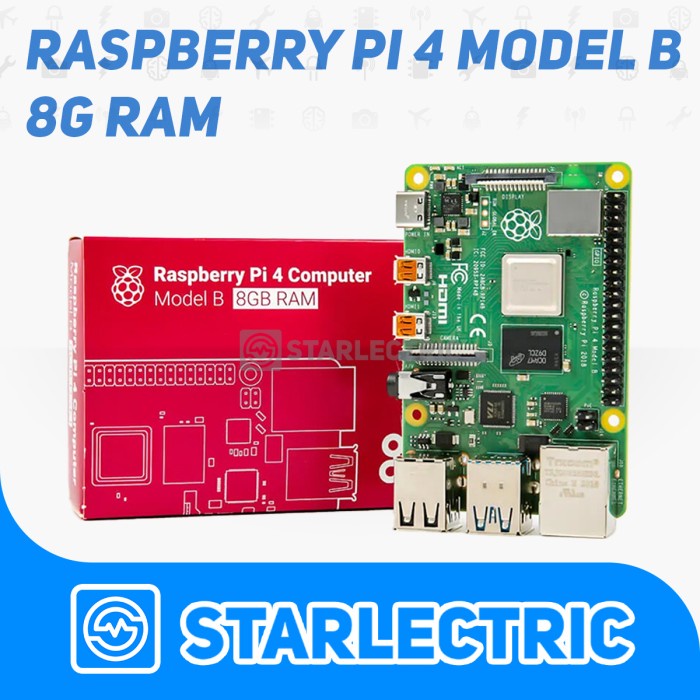 Terlaris Raspberry Pi 4B Ram 8Gb 8 Gb Raspi Pi 8 Model B 8Giga Ram