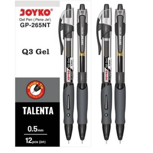 

Pasti Datang Pulpen Gel Joyko Q3 GP-265NT 0.5mm (1 Lusin)