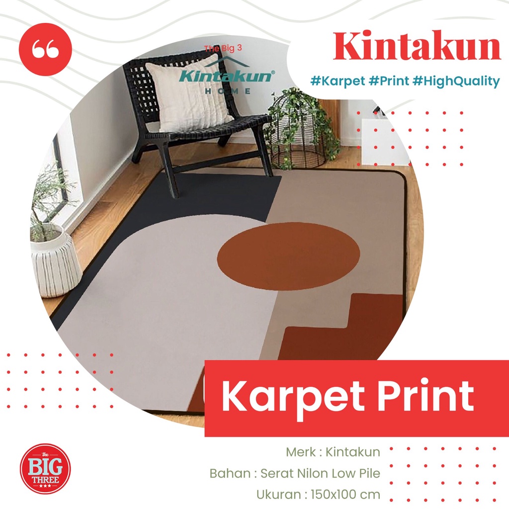 Kintakun Karpet 150x200 / 150x100 cm Andari Ariadra Alarik Aron Basmus Ebba Emil Gustav Hans Lucio Ludgiv Maja Melvin Noah Hugo Saga Sten Wilma - 150x200 Queen Carpet minimalis karmut Deluxe Dluxe