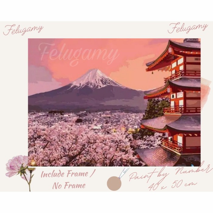 

Paint By Number Lukisan Acrylic Gunung Fuji