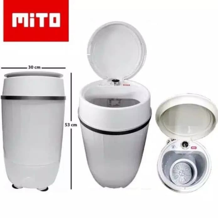 MITO Mesin Cuci Portable WM-1 Mesin Cuci Mini 3.5KG WM1 Mini Washing Machine