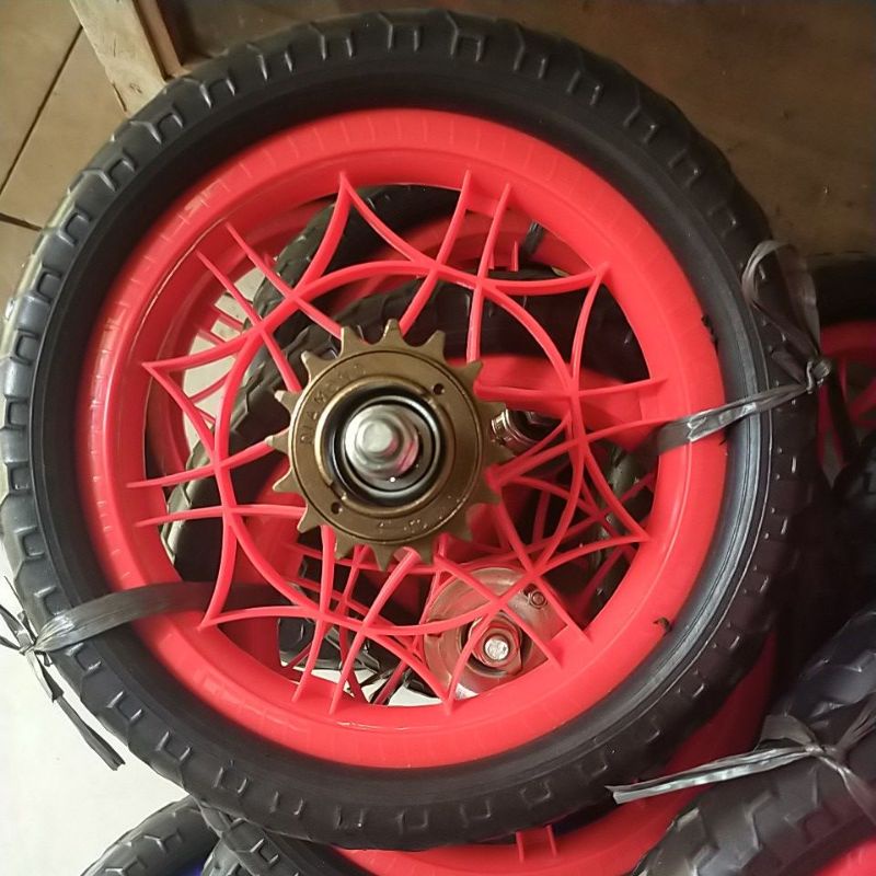 Ban permanen ban sepeda anak ukuran 12 inch ban mati ukuran 12 inch harga sepasang sudah plus gear