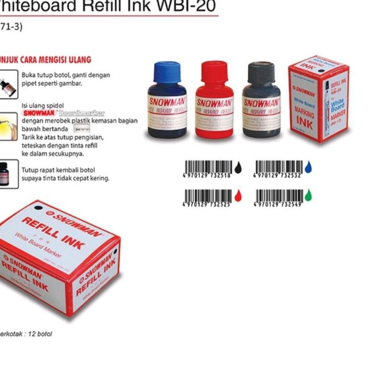 

idH2t7S Tinta spidol Snowman WhiteBoard WBI-20 ( 1pcs )