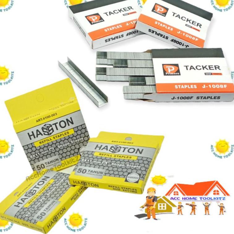 

U97 Isi Staples / Staple gun HASTON PROHEX 8MM X 11MM Isi 1000ps/ TEBAL 0,7MM SPECIAL PRICE ➠