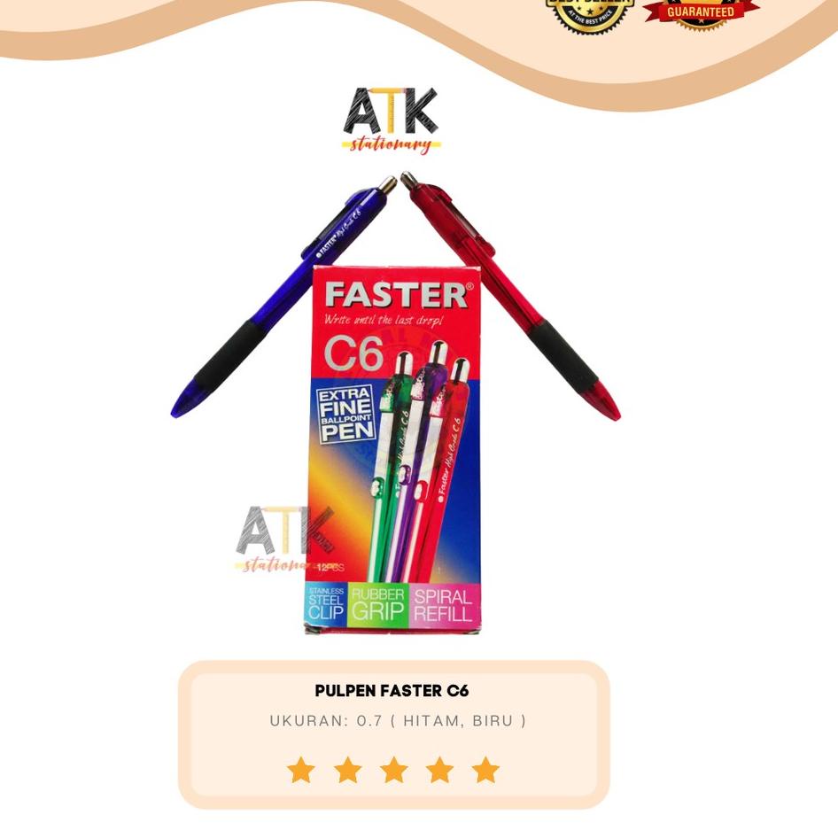 

Pencarian Terlaris Pulpen Faster C6 Cetek atk
