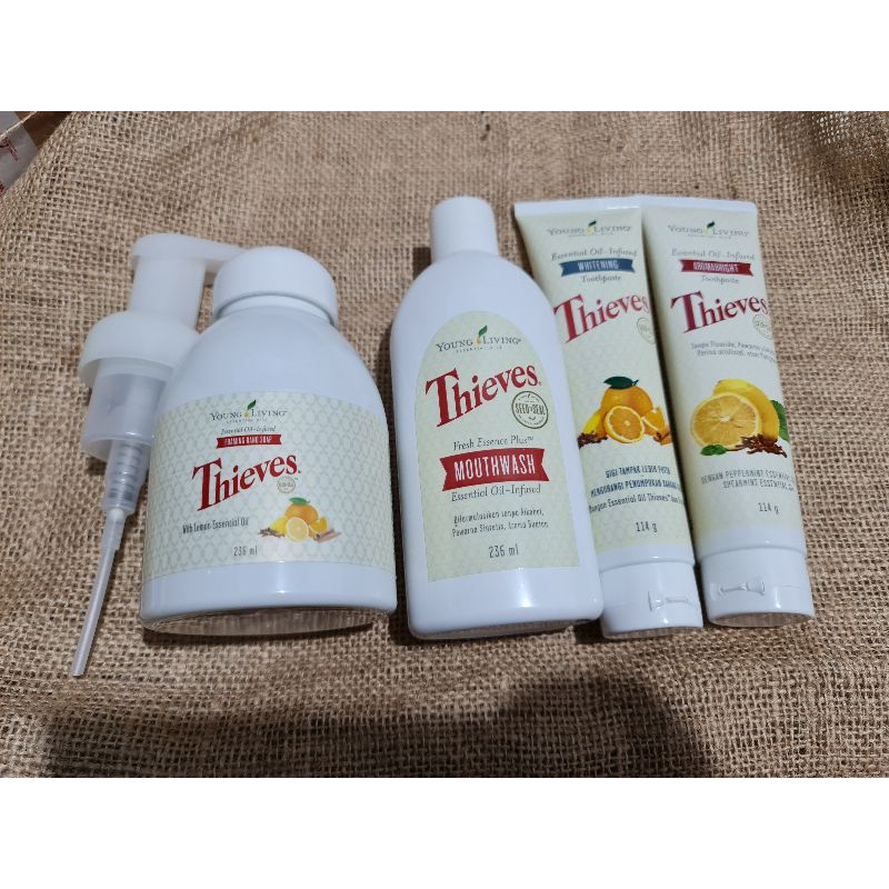 THIEVES HAND WASH SOAP PUMP / MOUTHWASH / TOOTHPASTE WHITENING / TOOTHPASTE AROMA BRIGHT / KID SCENT SOAP GEL SABUN MANDI / SEEDLING BABY LOTION (KHUSUS LOTION EXP 03.23)