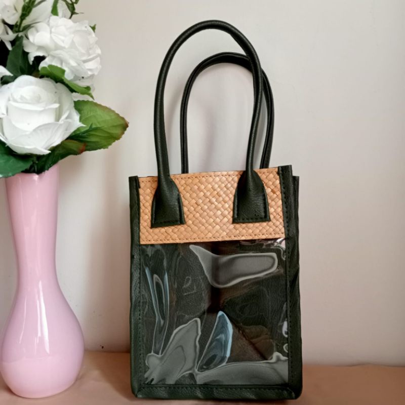 TAS PARCEL ANYAMAN MIKA TOPLES ISI 3 TAS HAMPERS