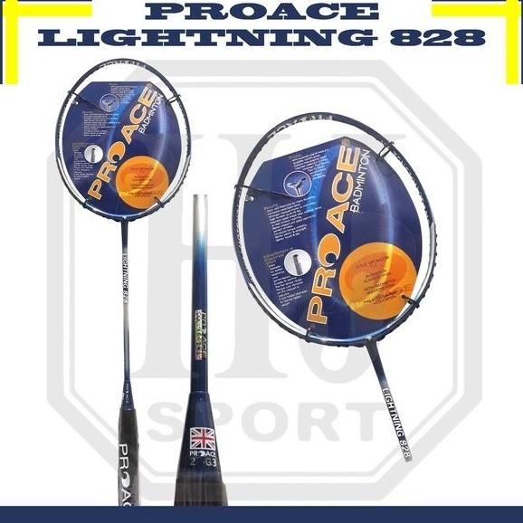 RAKET BADMINTON PRO ACE - PROACE LIGHTNING 828 TENSION 30LBS ORIGINAL