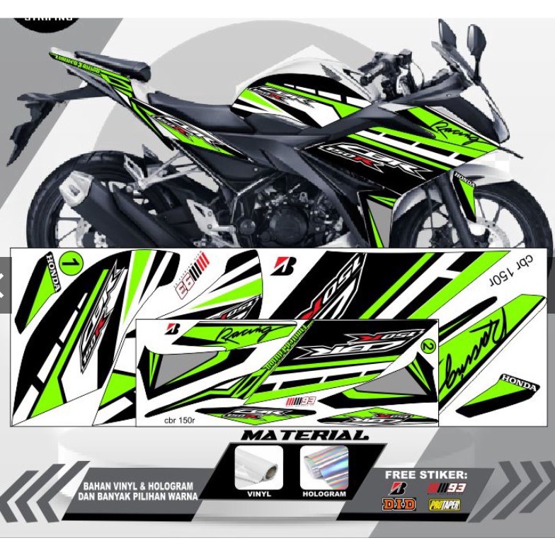 STIKER STRIPING VARIASI HONDA CB 150R STIKER LIST MOTOR VARIASI RACING CB 150R