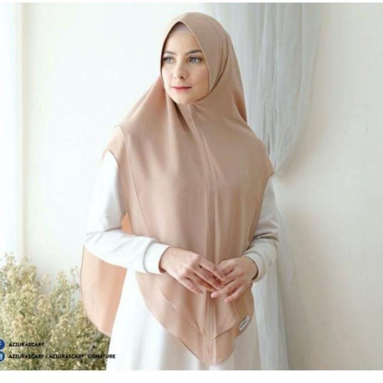Murah KHIMAR CERUTY 2 LAYER PET/BERGO CERUTY BABYDOLL/KERUDUNG 2 LAYER/HIJAB INSTAN/KHIMAR LV JUMBO 