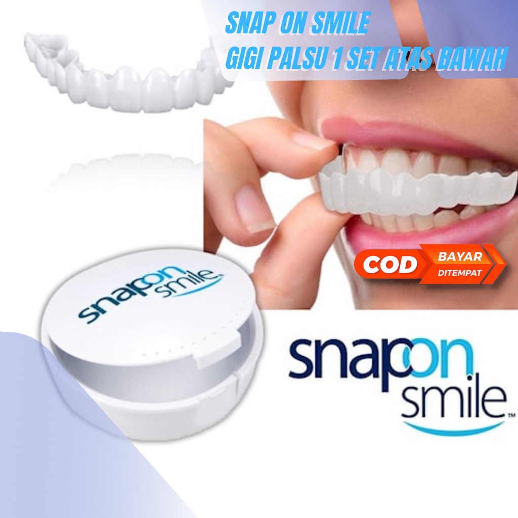 Gigi Palsu Instan Atas Bawah Snap On Smile