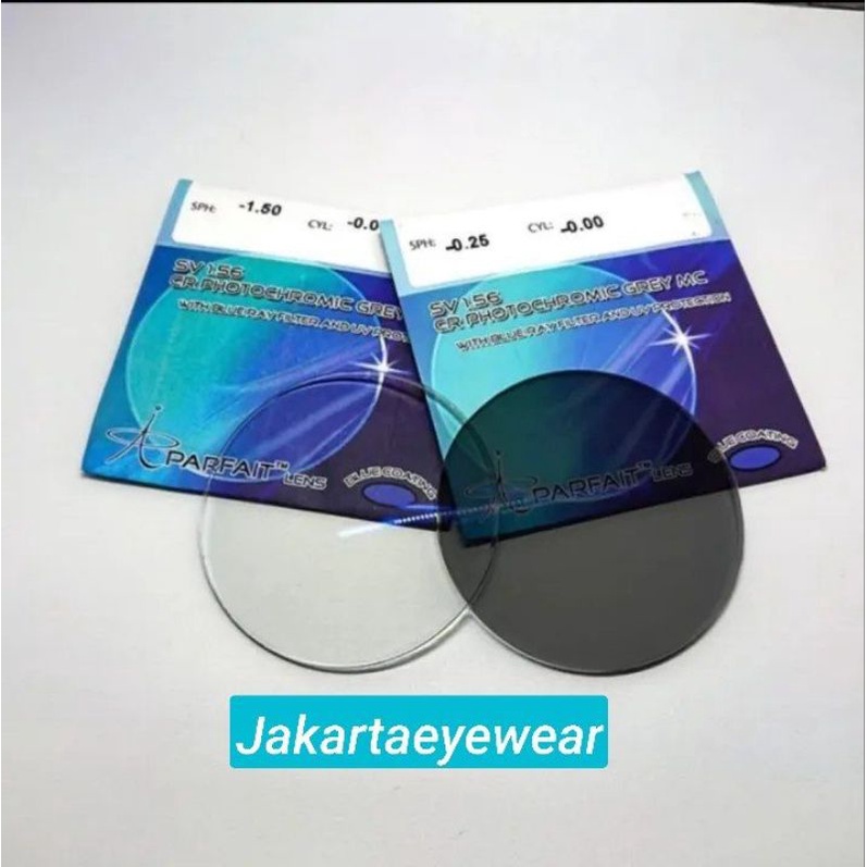 Lensa Parfait Perfect Lens - Bluechromic 1.56 Hi 1.61 1.60 1.6 Blucromic Bluecromic Photochromic Wit