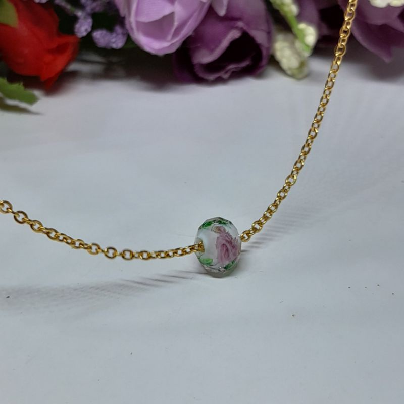 Kalung Rantai Titanium Gold