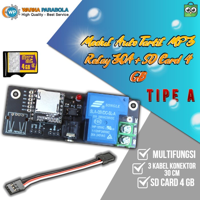 

[[JNT COD]] Modul Auto Tartil MP3 Relay 30A Untuk JWS Jadwal Sholat / Bell Sekolah