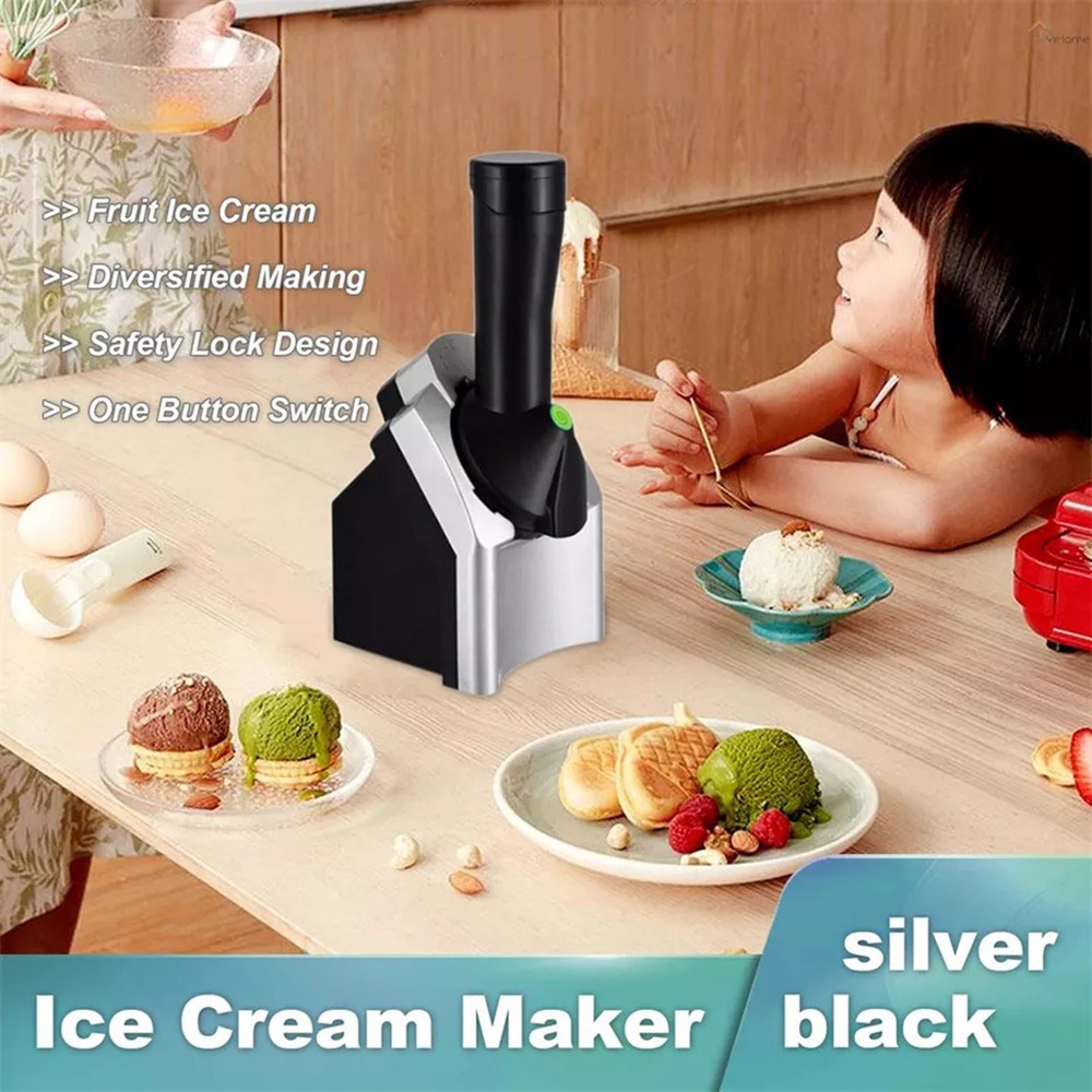 Mesin Alat Pembuat Ice Cream Portabel Ice Cream Fruit Maker Pembuat Mesin Es Krim Pembuat Makanan Penutup Beku