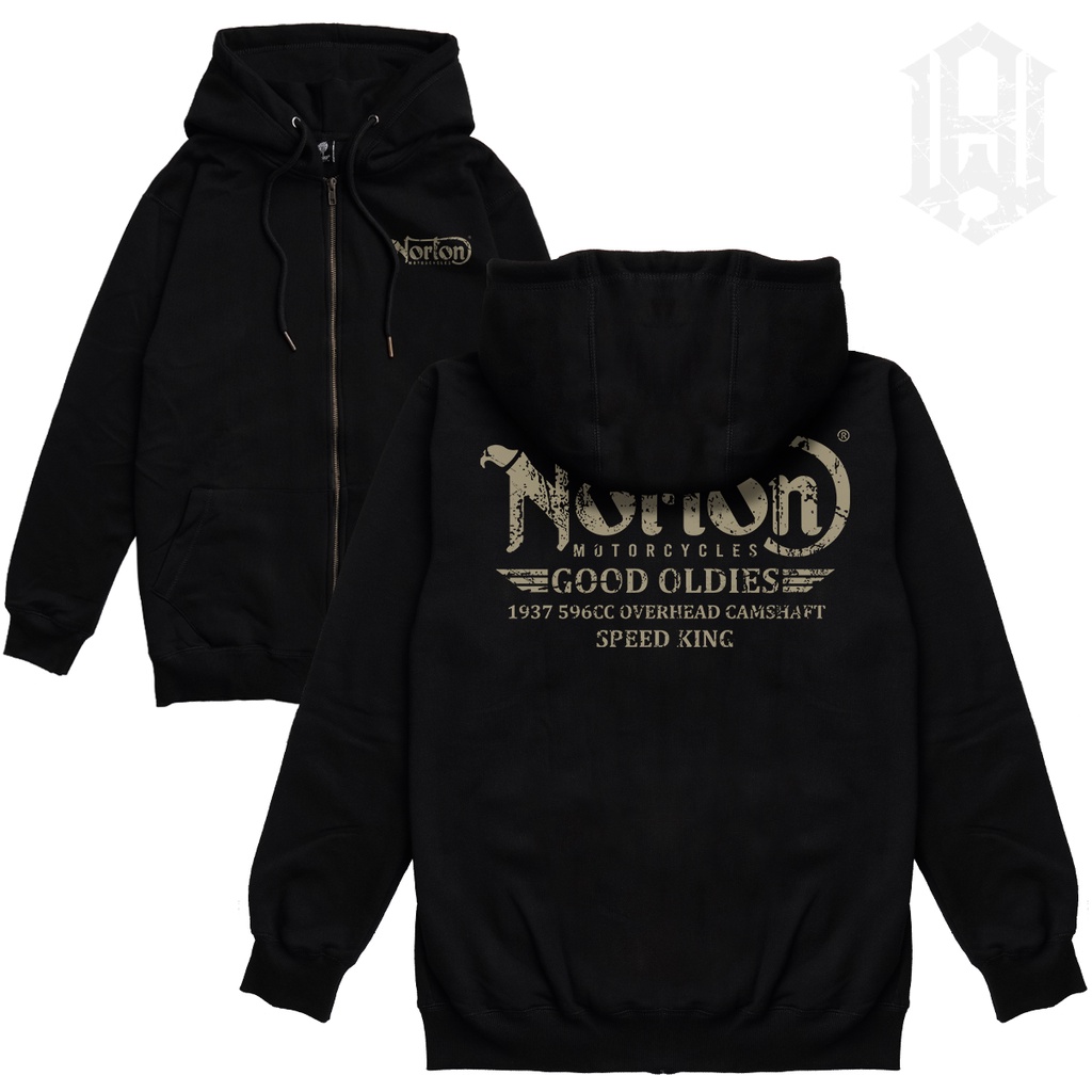 Jaket Zipper Dewasa Norton Zipper Hoodie | Klasik zipper hoodie original | JAKET ZIPPER Bikers Norto