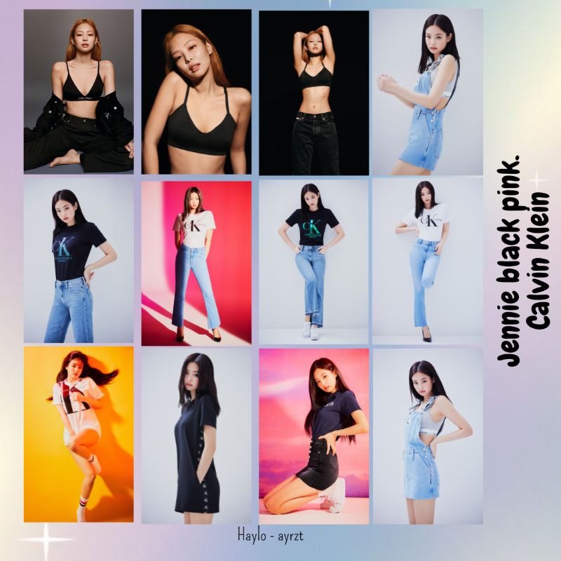 BLACK PINK JENNIE - CALVIN KLEIN PHOTOCARD