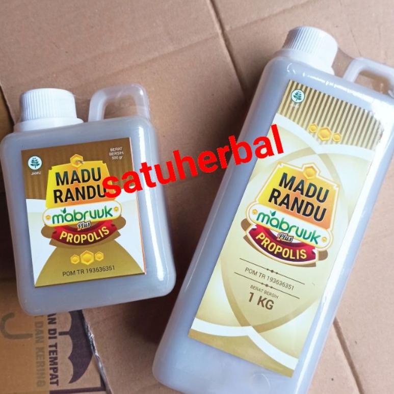 

I36 Kemasan 500 gram : Madu murni asli Randu Propolis Mabruuk BIG PROMO ㅠ