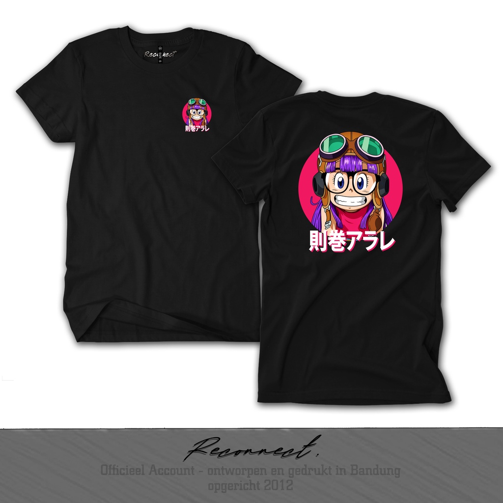 Reconnect Kaos Unisex Anak / Dewasa Dragon Ball Arale - Gratis Tambah Nama