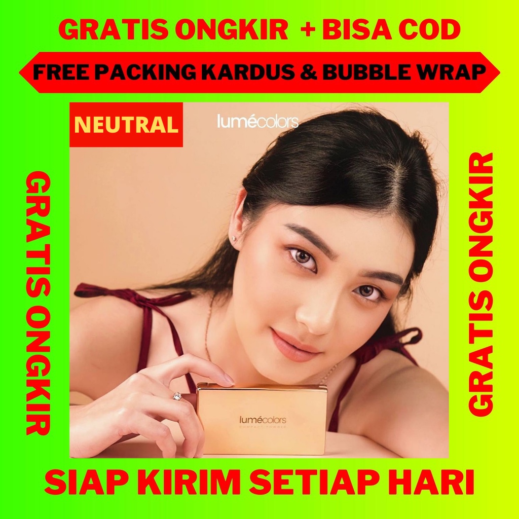 Compact Powder Lumecolors Neutral, Bedak Padat Lumecolors Neutral, Lumecolors Compact Powder Neutral