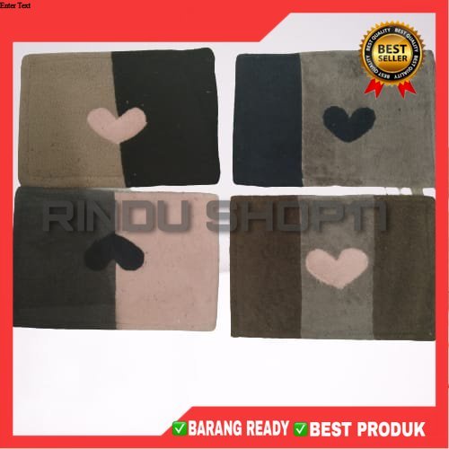 (RS)KESET BULU LOVE ANTI SLIP