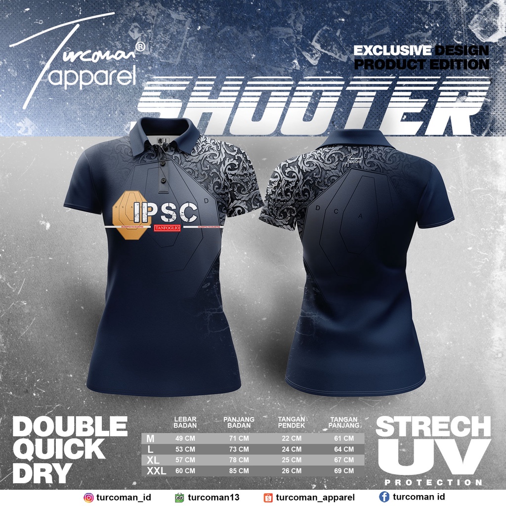 jersey/shooter/kaos/ipsc/wanita/printing/trc08