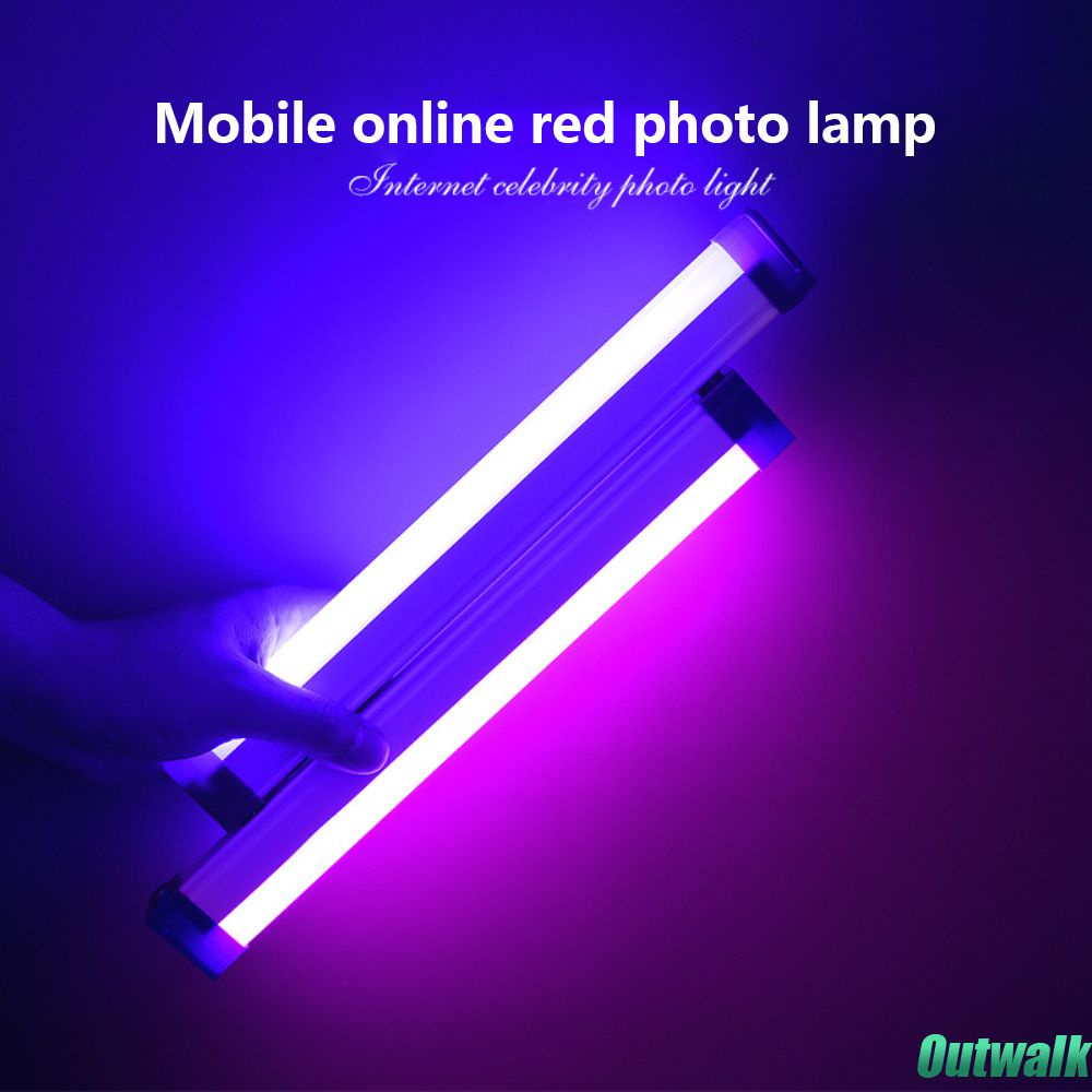 ღ Handheld Led Mengisi Lampu Tongkat Video Led Lampu Usb Rechargable Fotografi Pencahayaan dengan Magnet Nirkabel Live Lampu Pengisian Panjang suasana Lampu