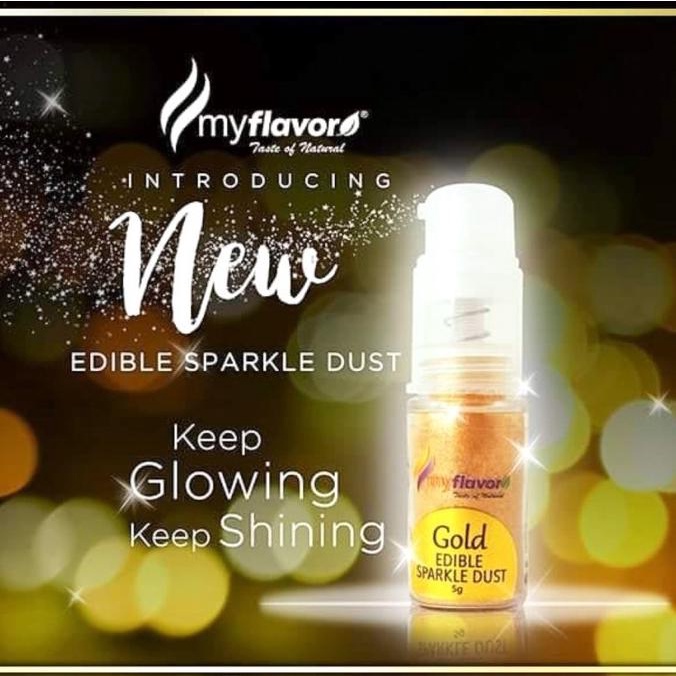 

My Flavor Gold Edible Sparkle Dust Edible Glitter 5 Gram