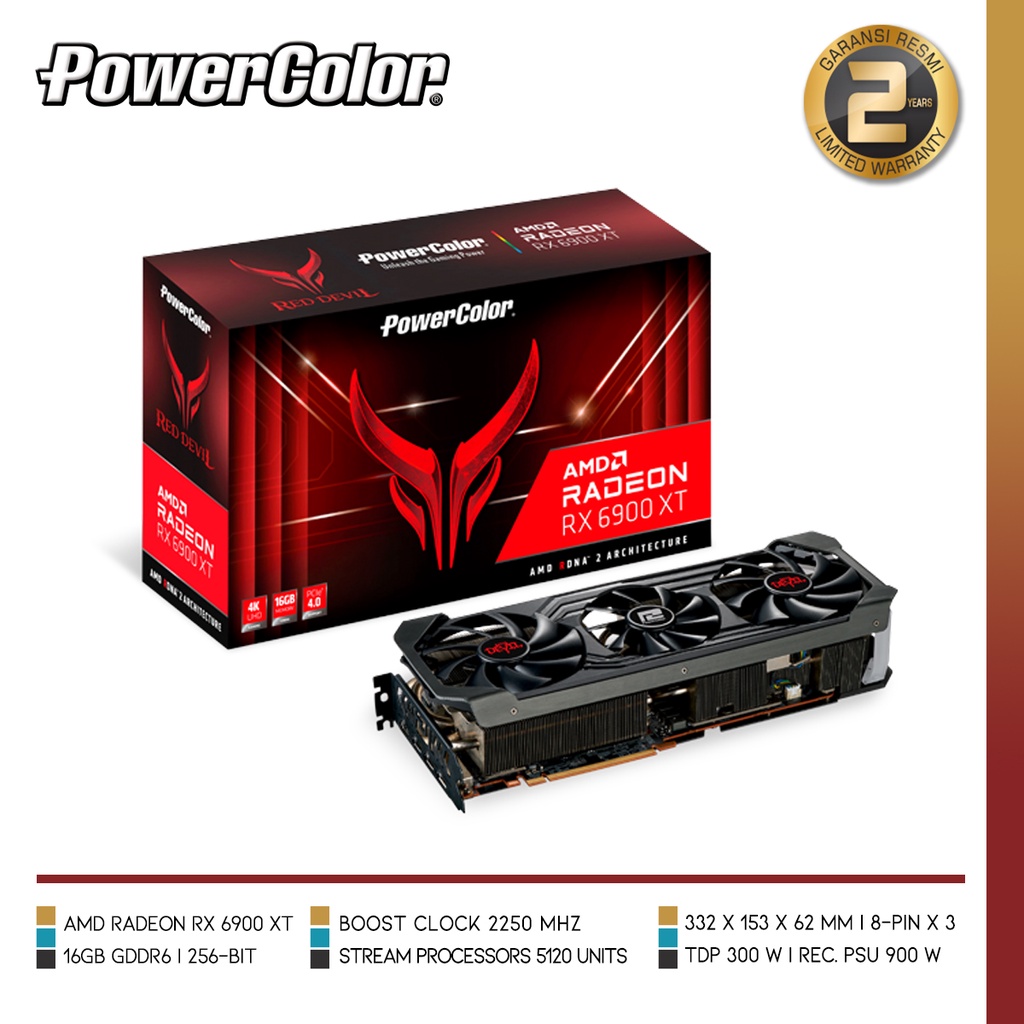 POWERCOLOR Red Devil AMD Radeon RX 6900 XT 16GB GDDR6