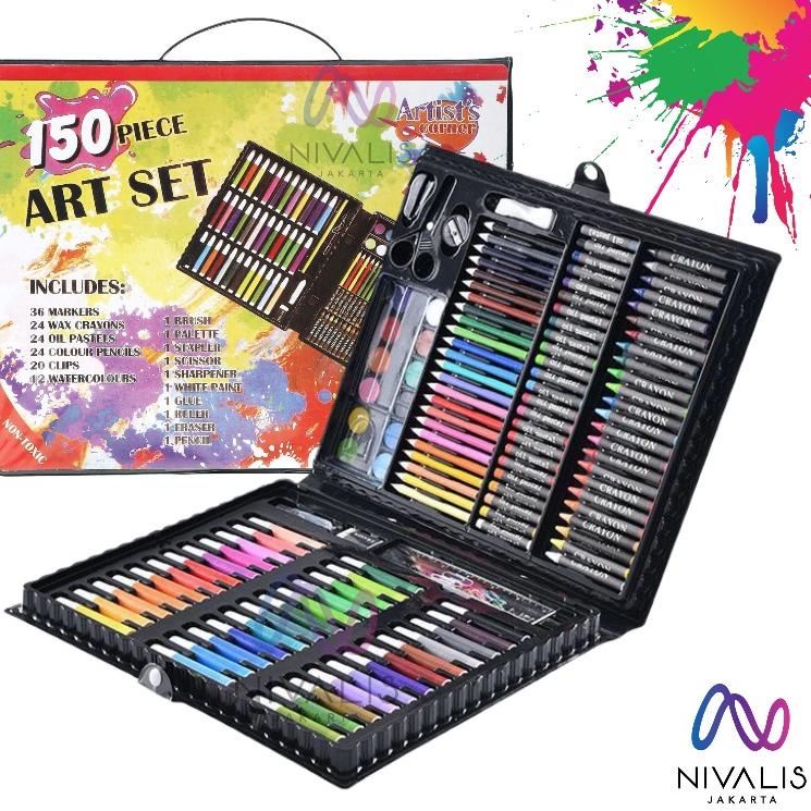 

Ready Diskon NIVALIS JAKARTA ART SET CRAYON FULL SET 150PCS PERALATAN GAMBAR LUKIS PENSIL WARNA 1 SET COLOURING PENSIL