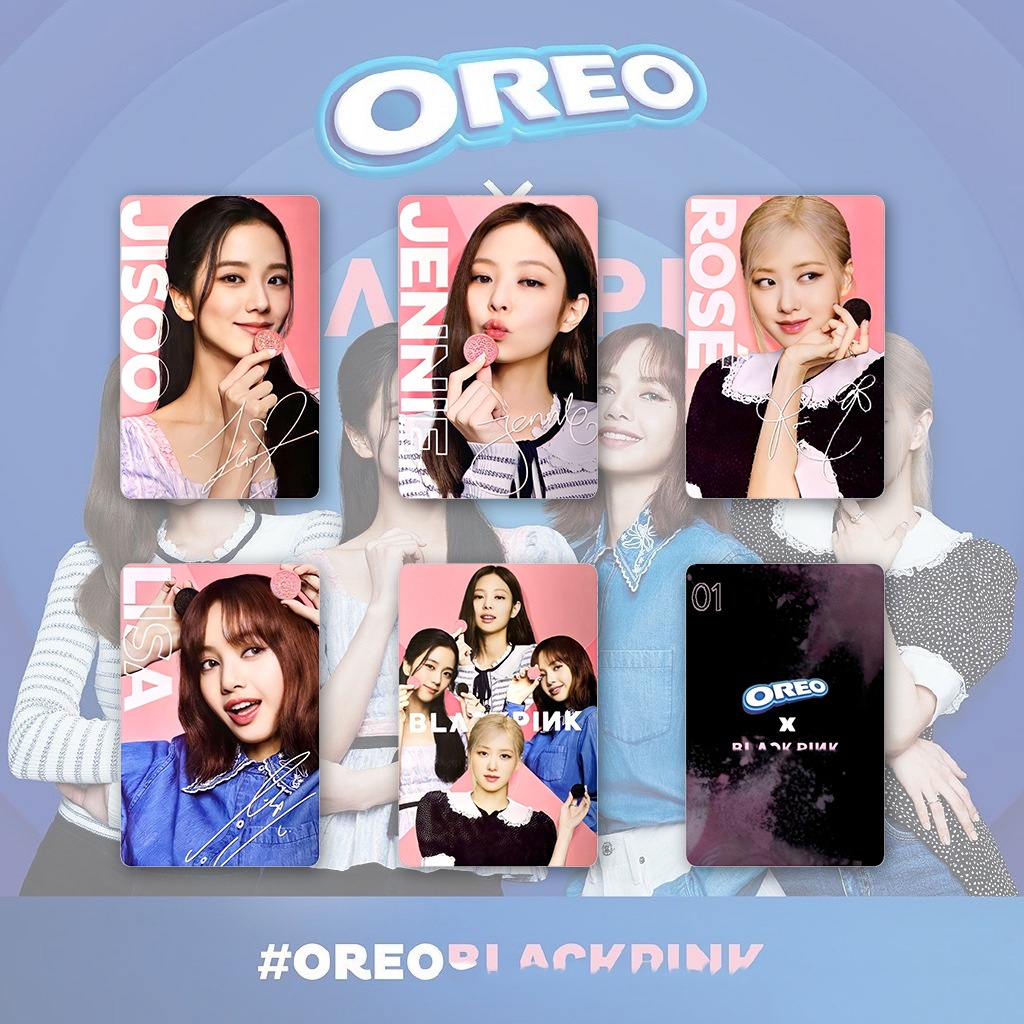 55pcs/set Hitam-PINK PINK Venom LISA ROSE JISOO JENNIE Ready For Love Album Lomo Card Kpop BORN PINK Photocard Postcard Stiker JENNIE ROSE JISOO LISA Boneka Dekorasi Meja Seri